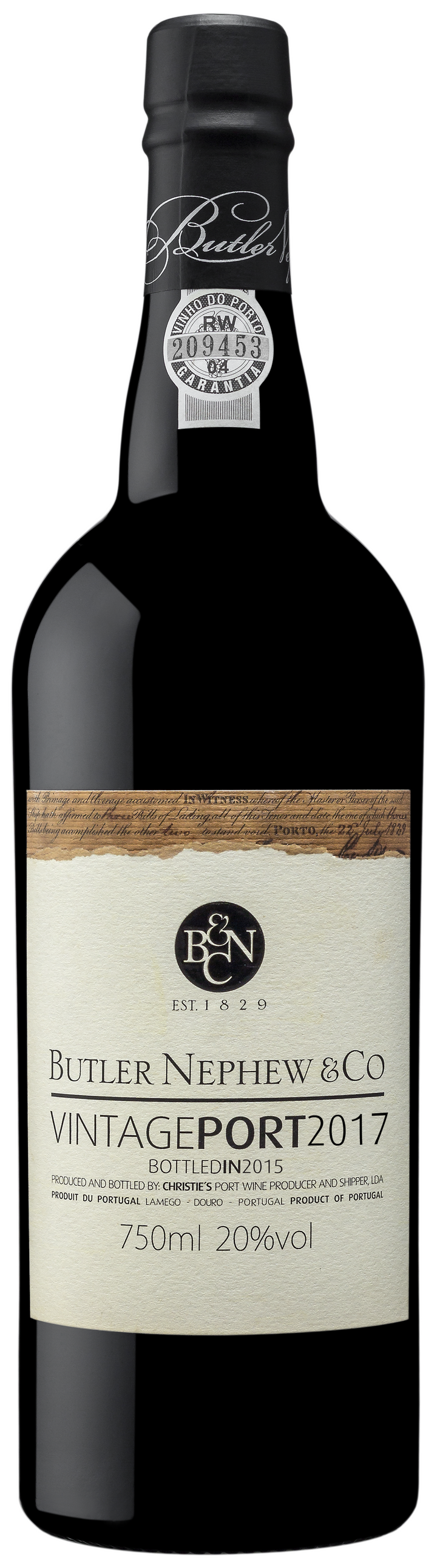 Butler, Nephew & Co Vintage Port 2017